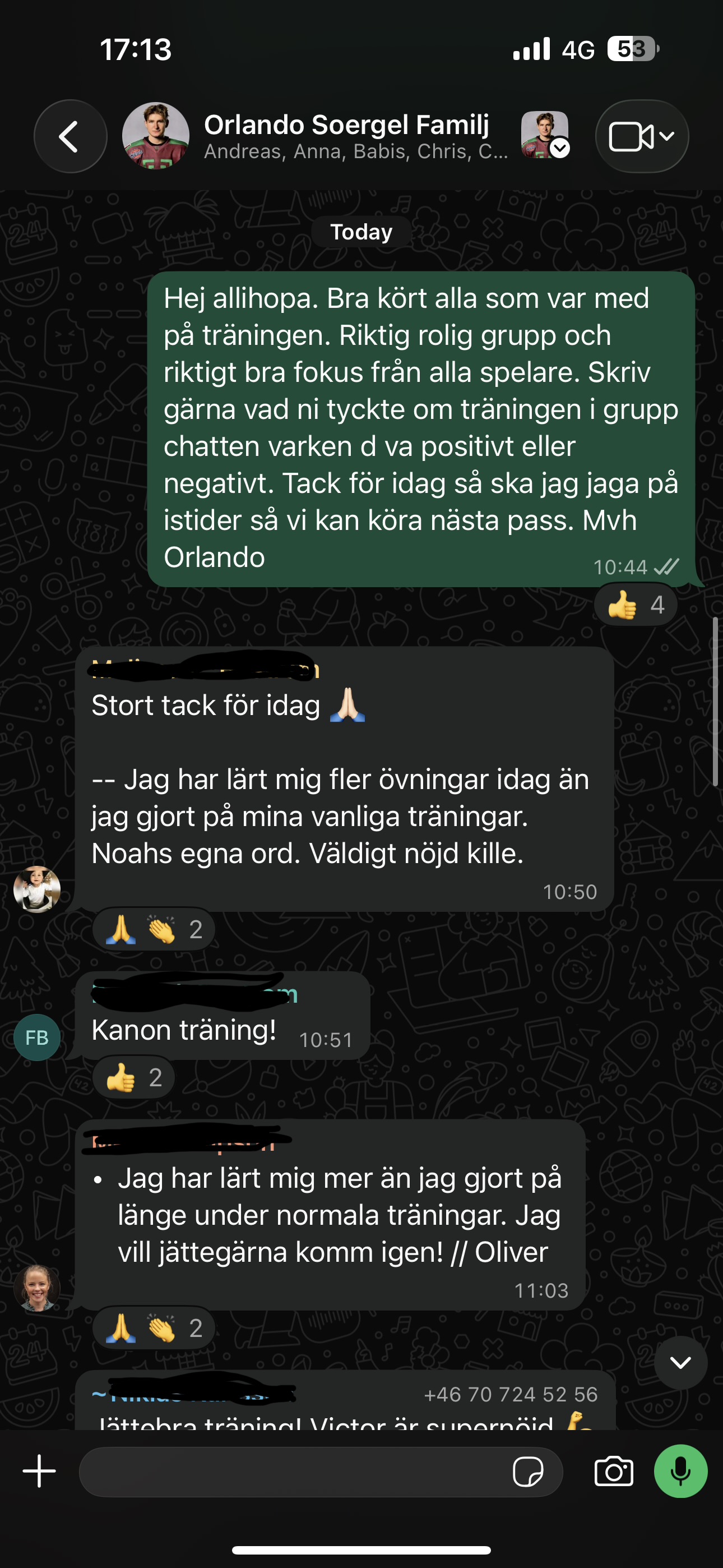 Player / parent review